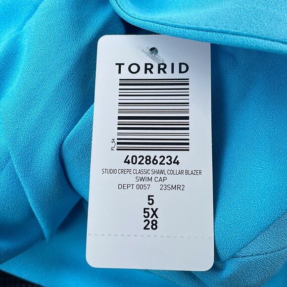 Torrid crepe blazer sky blue - Picture 4 of 9